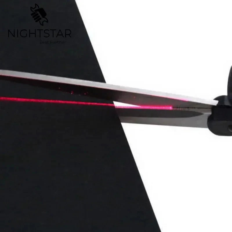 Tesoura Profissional a Laser 2026: Nova e Popular para Artesanato Doméstico, Embrulho de Presentes, Tecidos e Costura – Corte Reto e Rápido