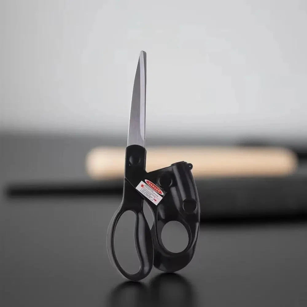 Tesoura Profissional a Laser 2026: Nova e Popular para Artesanato Doméstico, Embrulho de Presentes, Tecidos e Costura – Corte Reto e Rápido