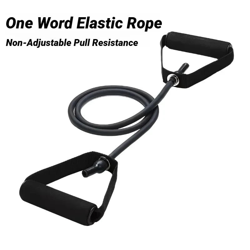 Bandas de resistência com alças para homens e mulheres - equipamento de treinamento de força, corda 5 níveis, tubo banda, exercício, treino, casa