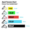 Bandas de resistência com alças para homens e mulheres - equipamento de treinamento de força, corda 5 níveis, tubo banda, exercício, treino, casa