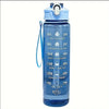 Garrafa de água - Shaker, de grande capacidade - 800ml/27oz, à prova de vazamento, copo de plástico com escala de tempo, adequado para viagens, fitness, desporto.