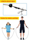 Corda para saltar Pro, com rolamentos de esferas ajustáveis, com fio de velocidade sem emaranhado, com alças de espuma, apto para fitness e exercícios em casa.