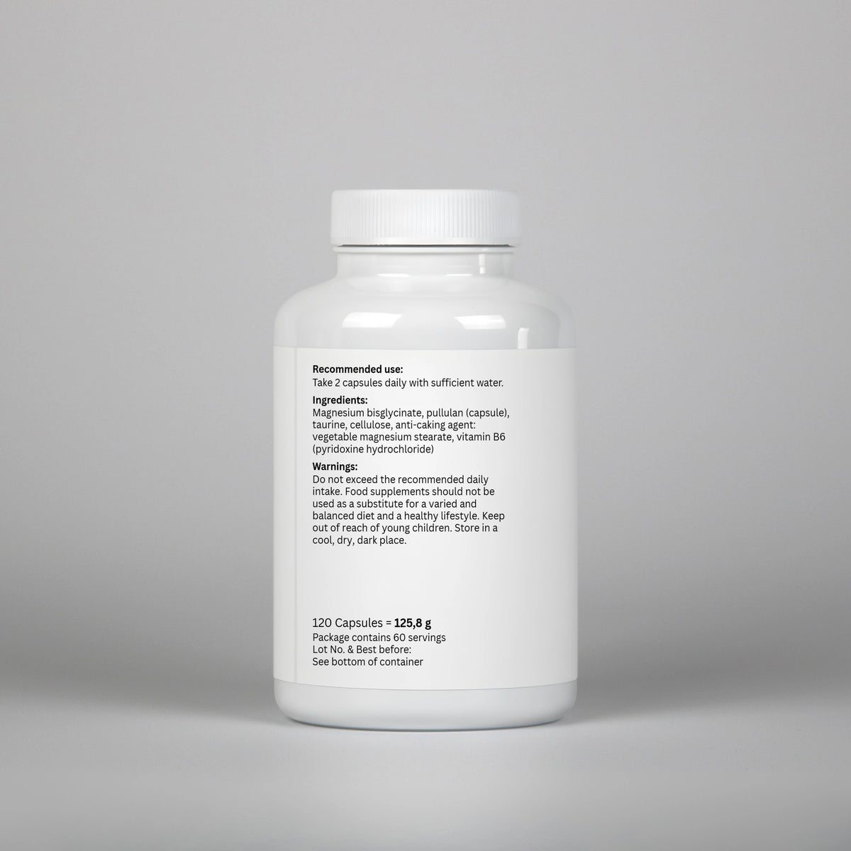 Bisglicinato de Magnésio  - 120 Capsules