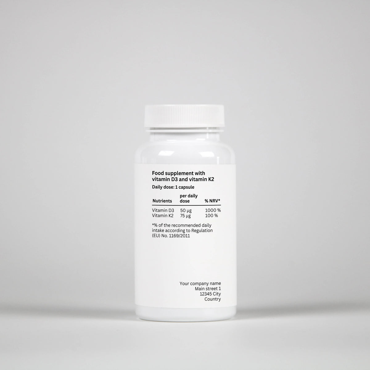 Vitaminas D3 + K2 – 90 Capsules