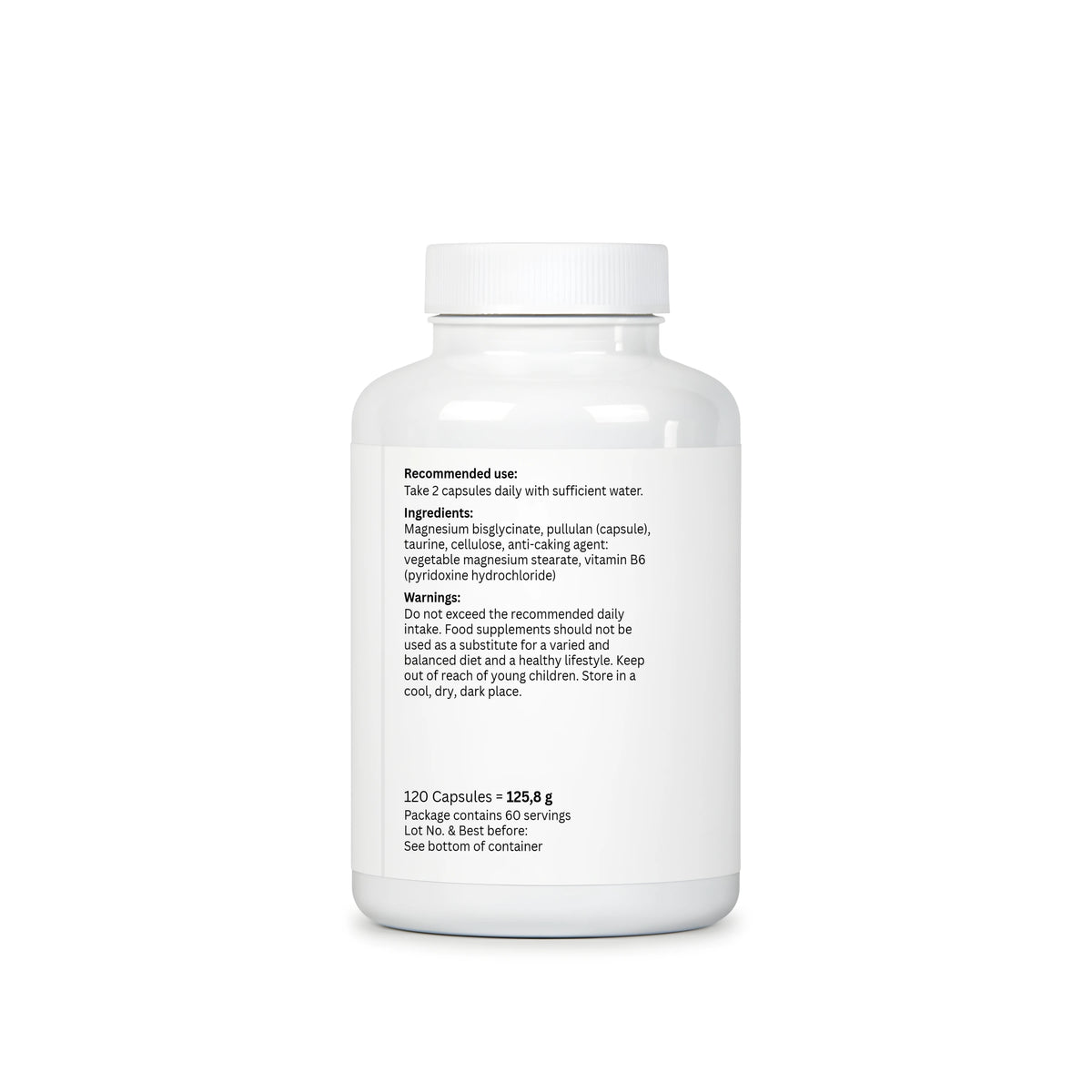 Bisglicinato de Magnésio  - 120 Capsules