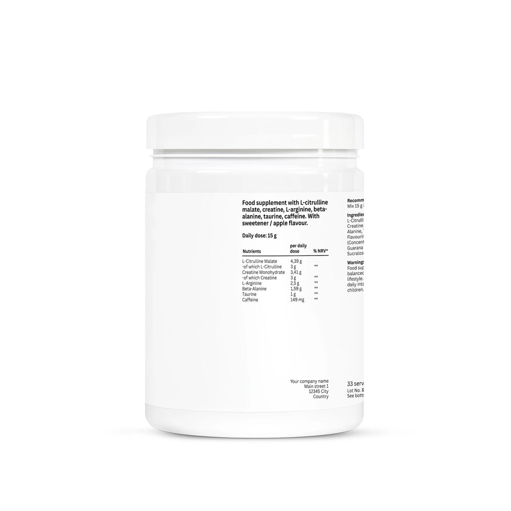 Pré-Treino Maçã Verde - 500g