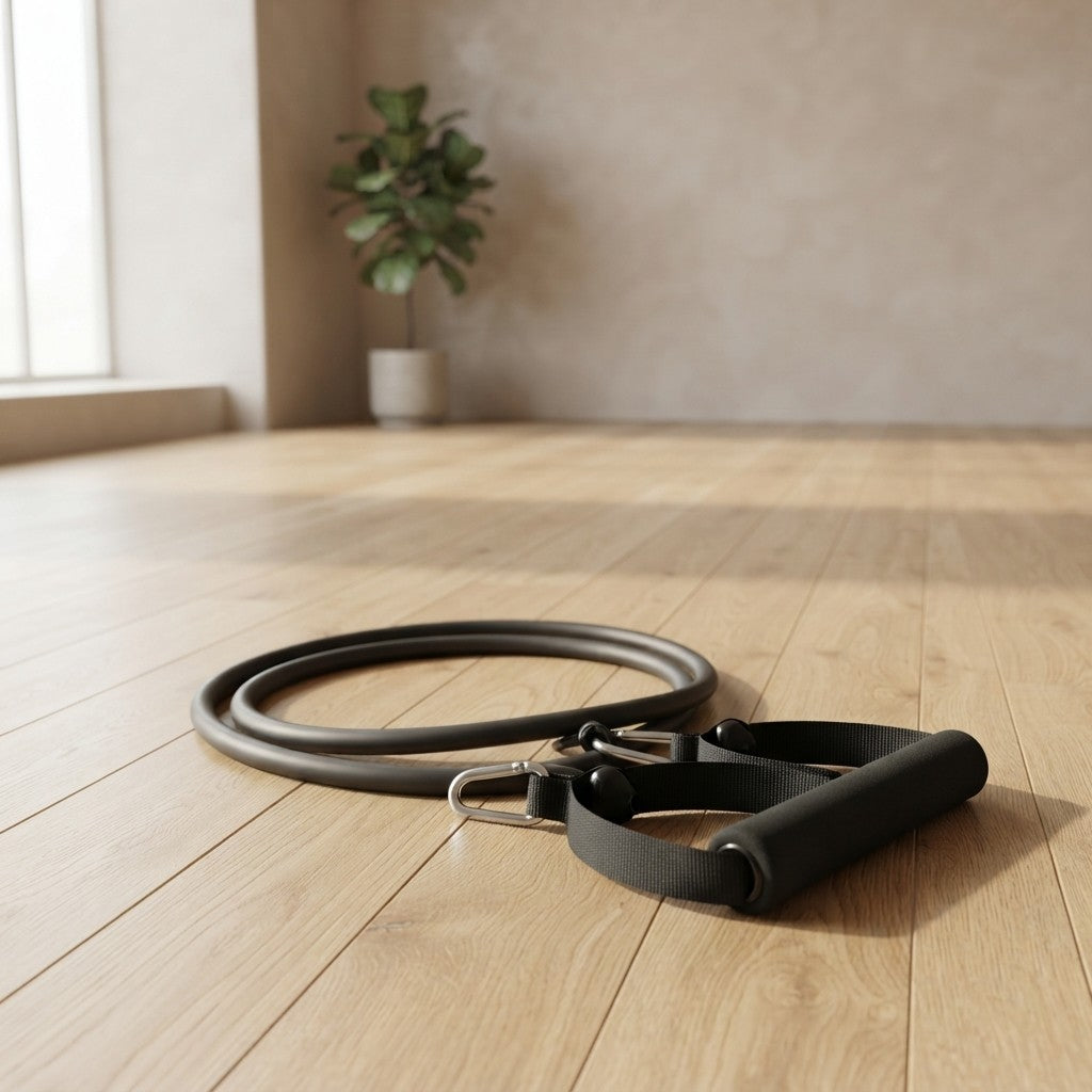 Bandas de resistência com alças para homens e mulheres - equipamento de treinamento de força, corda 5 níveis, tubo banda, exercício, treino, casa