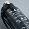 Garrafa de água - Shaker, de grande capacidade - 800ml/27oz, à prova de vazamento, copo de plástico com escala de tempo, adequado para viagens, fitness, desporto.